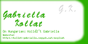 gabriella kollat business card